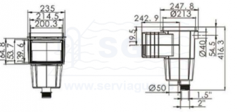 3SCEMX-250-0009-skimmer-superpool-boca-ancha-esquema