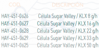Recambio de celula cloracion salina Sugar Valley tabla